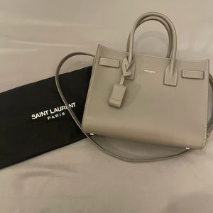 Saint Laurent Sac de Jour Calfskin Grey